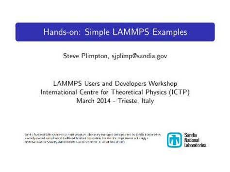 friction test lammps|Introductory LAMMPS Hands.